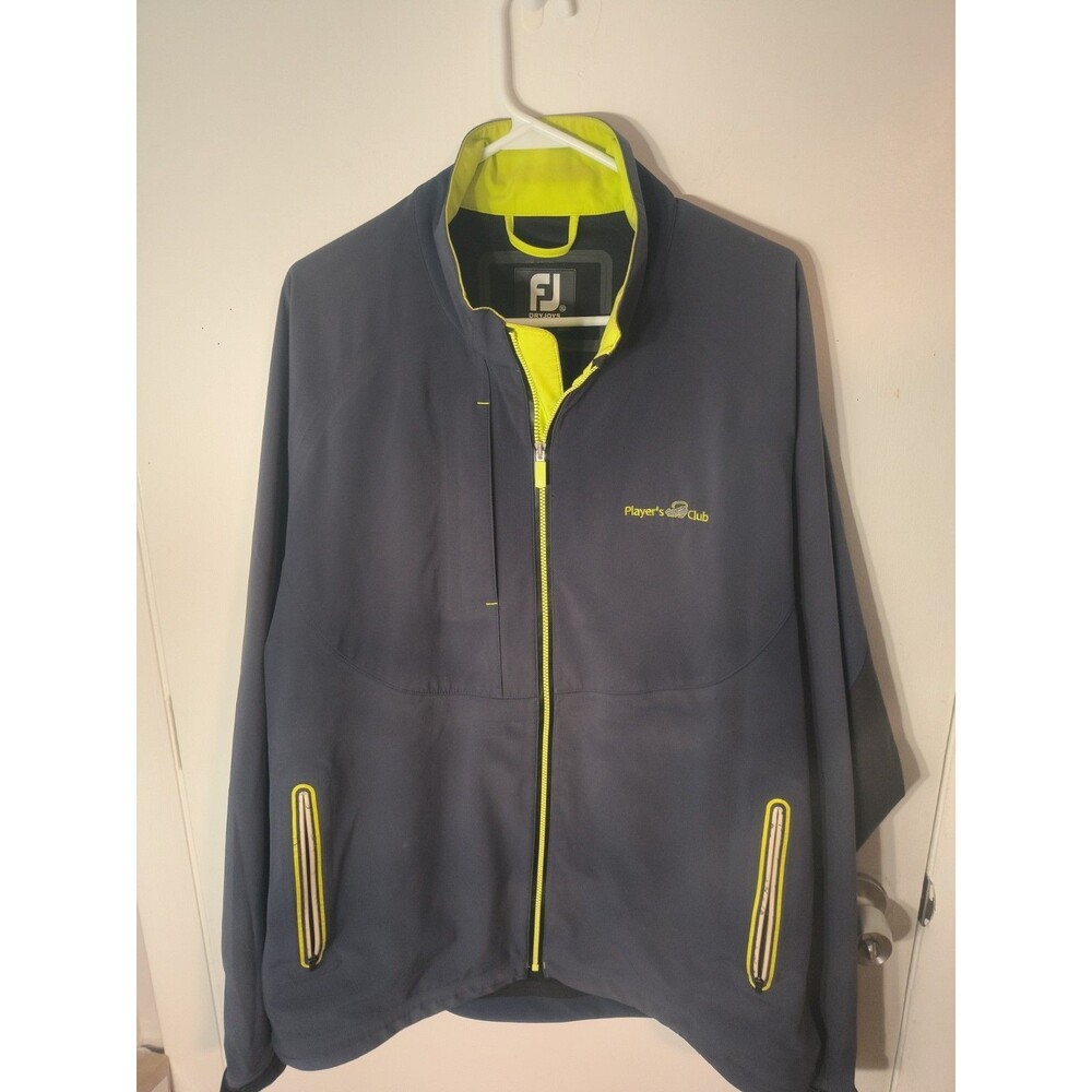 FootJoy DryJoys Tour LTS Golf Rain Jacket Men XL Waterproof Full Zip Grey Blue